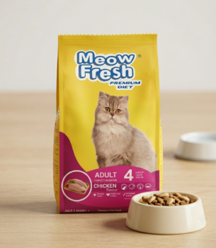 Meow Fresh Premium Diet Chicken Flavour 500g dry cat food.