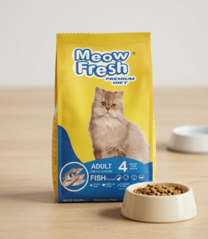 Meow Fresh Premium Diet Fish Flavour 500g dry cat food.
